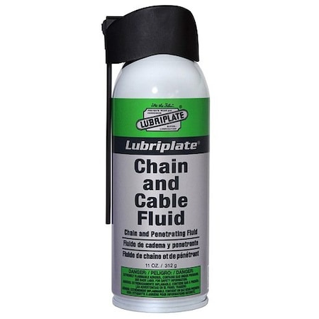 Lubriplate Chain Oil, Petroleum Based Type, Chain, Aerosol Can CHAIN CABL FLD 11OZ SPRAY CAN; L0135-063